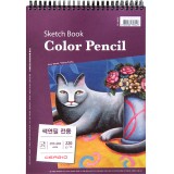[세르지오]220g 색연필전용스케치북A4(25장)