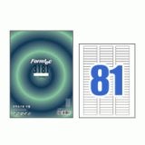 [폼텍] 분류표기용라벨지 LS-3181 100매 (81칸)