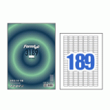 [폼텍] 분류표기용라벨지 LS-3189 100매 (189칸)