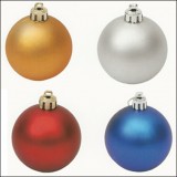 (재고한정)[크리스마스볼]트리장식볼-무광볼60Ø(6개):금색or은색or청색