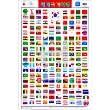 [아기별코팅자료]큰그림화보(큰벽그림) - 10.세계국기여행(양면)_3개남음