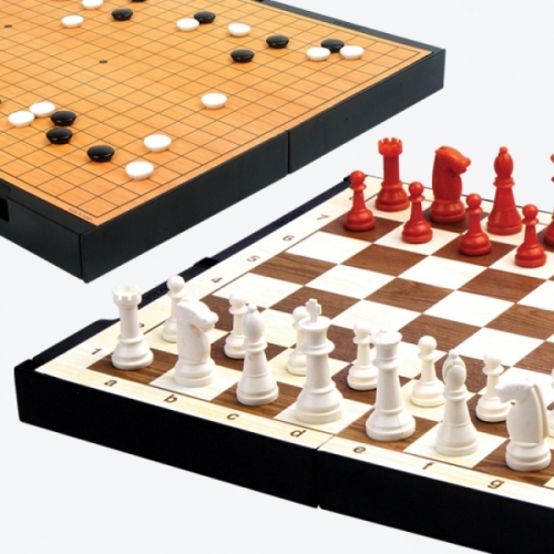 [명인랜드] 소형양면자석 바둑+체스 (M-150)