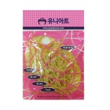 [유니아트] 1000고무밴드/노란고무줄 (약90개정도)
