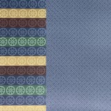 [종이접기포장지]레자크포장지 - 와당줄무늬전통포장지(청색)