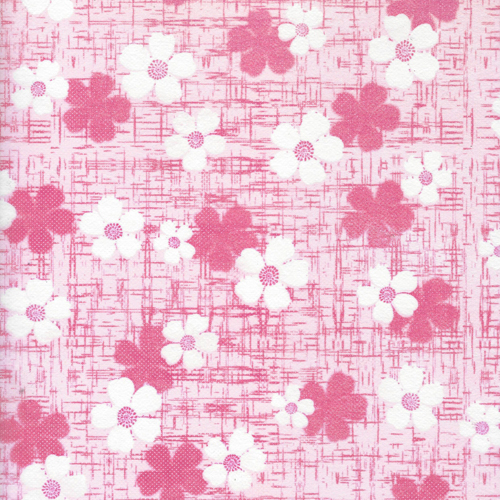 [꽃포장지]무늬부직포포장지롤(50cm x 18m) - 플라워(핑크)_2롤남음
