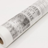[꽃포장지]무늬부직포포장지롤(50cm x 18m) - 잡지(흰색)