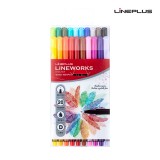 [LINEPLUS] 라인플러스 라인웍스 화인라이너 20색 드로잉 스케치 컬러링