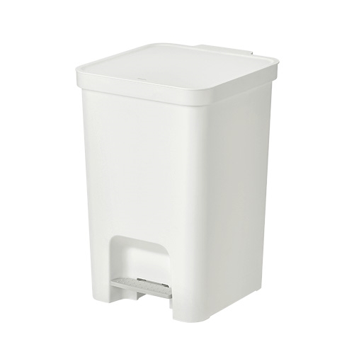 (택배불가) [시스맥스] 273046 페달형휴지통13L(쓰레기통) - IV아이보리