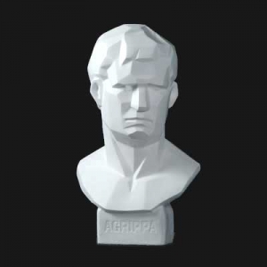 [택배불가/매장수령][소형석고상] 아그립파 각