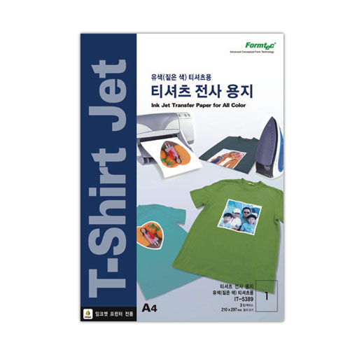 [폼텍] 티셔츠 전사 용지 IT-5389