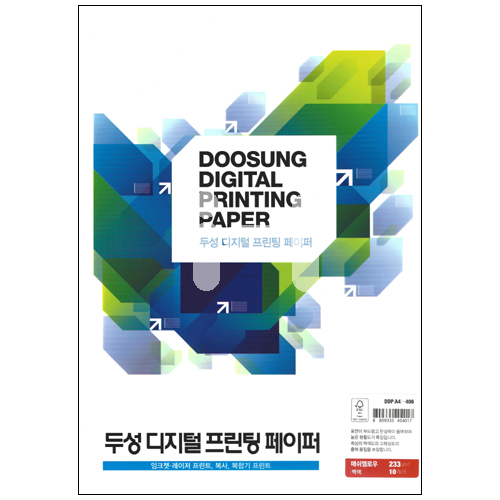 [두성마쉬멜로우] DDP-406 디지털프린팅페이퍼 / 233g 매쉬멜로우A4(10매) - 백색(흰색)