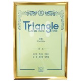 (택배불가)[금속액자]8절액자(유리,고리) - 금색(골드)_1개남음