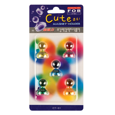 [포비월드] 큐티자석/장구자석/강력자석 CT-01 (15mm/5개입)