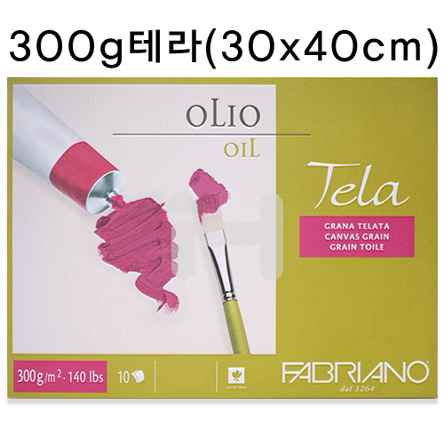 [FABRIANO캔버스지] T12 테라 유화용스케치북 (10매) 300x400mm