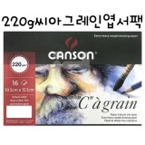 재고한정 [CANSON] 220g 씨아그레인 엽서팩 (CA그레인) 16매입 _2개남음