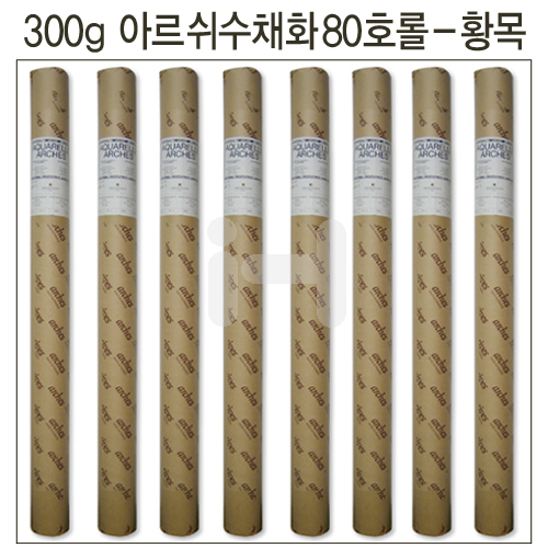 배송제한 [CANSON] 300g 아르쉬수채화지 80호롤 황목 Rough