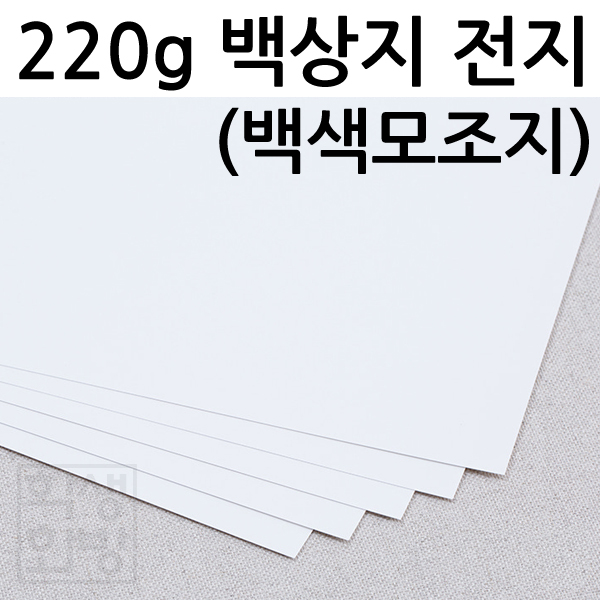 (배송제한)[제도지 모조지] 220g 백상지전지 1장(낱장)