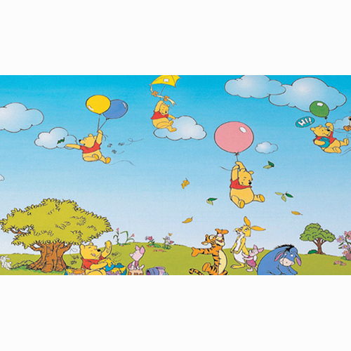 (재고한정)[디자인시트지]캐릭터데코시트지(소) - 푸의풍선타기(23001)_60m남음