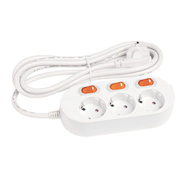 [피스코리아] 멀티탭-접지개별스위치 3구2M