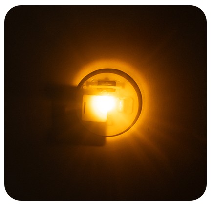 [민화] LED 전자초 티라이트 점멸등 (노랑)_72개남음