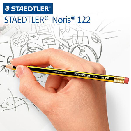 [스테들러] 노리스 지우개연필 122 낱개 HB