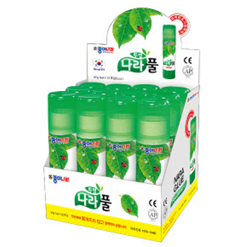 [종이나라] 1600 친환경 투명딱풀 35g (12개)