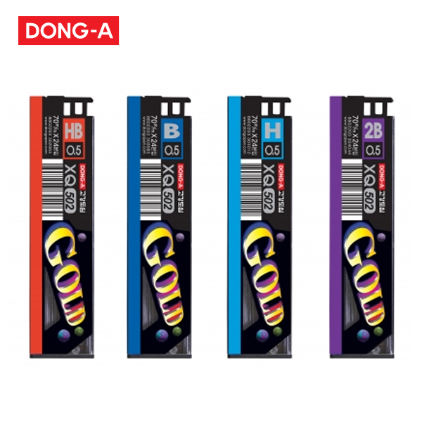 [동아] XQ502 골드 샤프심 0.5mm (고강도심)