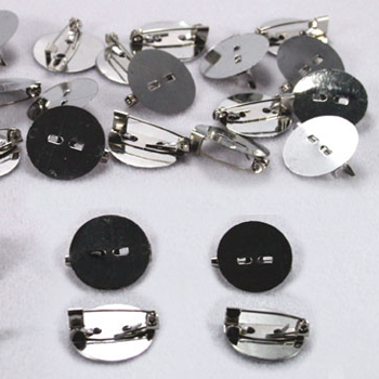 원형브로치핀/원형핀/원형브러치핀 24mm / 12개입