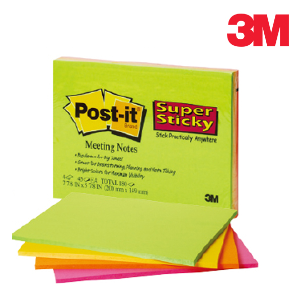 [3M] 포스트잇 미팅노트 6845-SSP [203x152/180매]