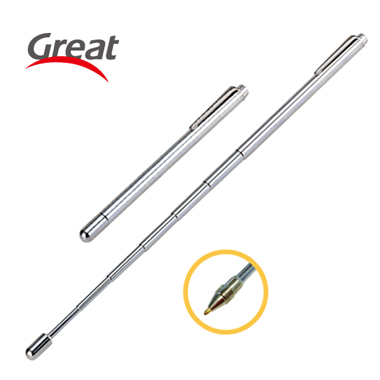 [그레이트] S-1300 안테나지시봉 은색(볼펜겸용) 총길이63cm