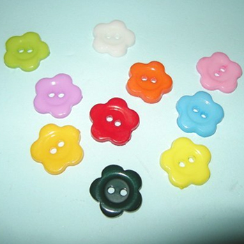 꽃단추/꽃모양단추/플라스틱단추/칼라단추 혼합 (20개)