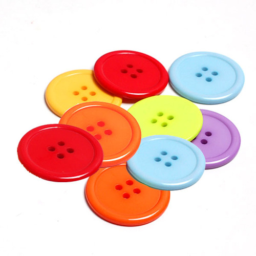 원형단추/원단추/플라스틱단추/칼라단추 2cm (15개)