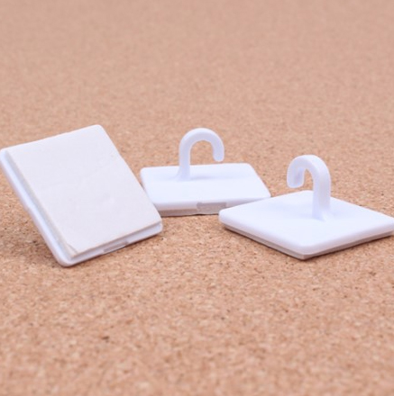 고리마운트/행거/부착용고리/사각마운트[양면테이프형](10개입)