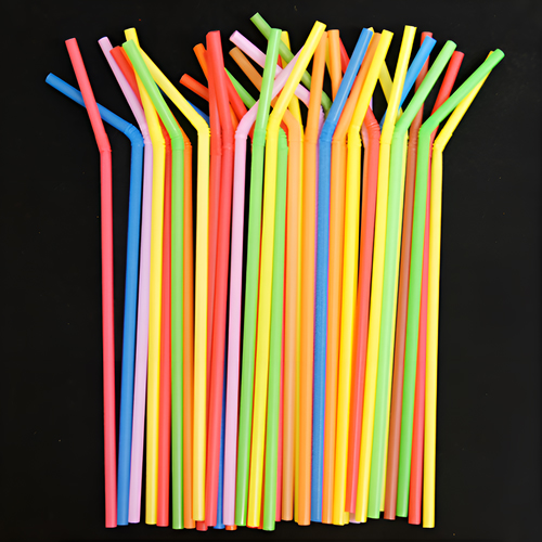 칼라빨대 주름빨대 자바라빨대 5mm 혼합색