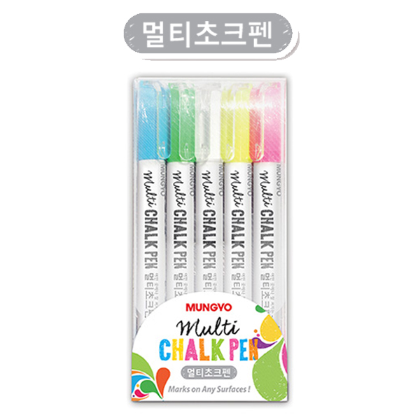[문교] 멀티초크펜 블랙보드마카 크레용 (3색5본/5색5본)