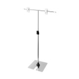 [스탠드형집게걸이]3936 T자걸이(스텐/검정)_1개남음