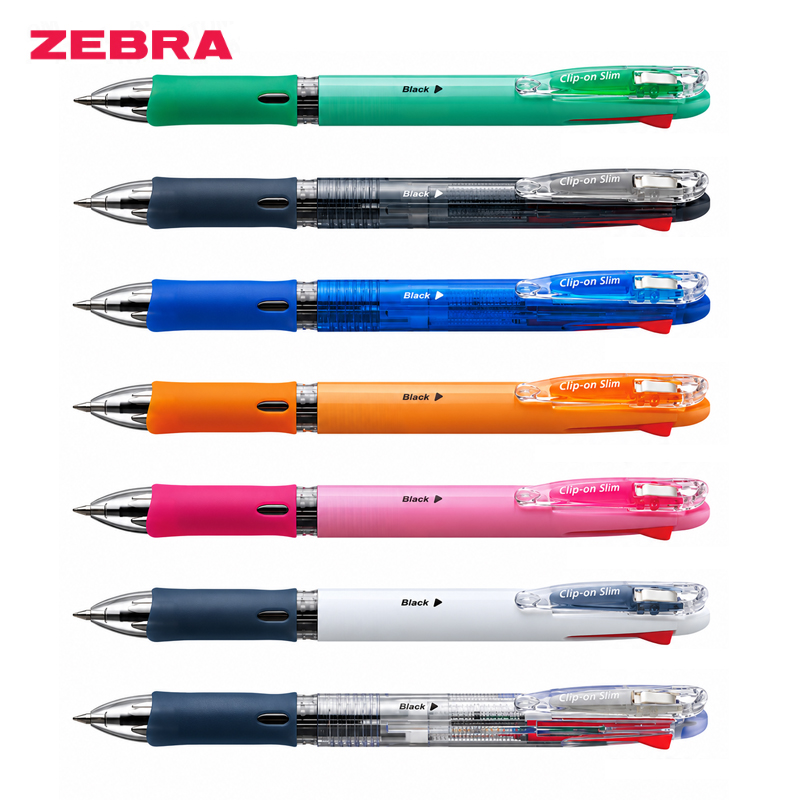 [ZEBRA] 클립온 멀티펜 슬림 4색 볼펜 0.7mm