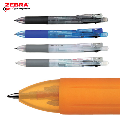 [ZEBRA] 제브라사라사3+S/젤타입/SARASA 3색+샤프