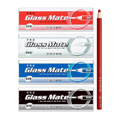 [지구화학] 글라스메이트/유리용색연필/채점색연필 12개입
