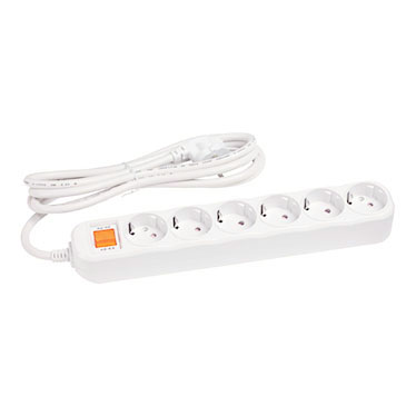 [피스코리아] 멀티탭-접지스위치6구2M