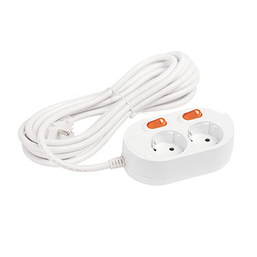 [피스코리아] 멀티탭-접지개별스위치 2구3M