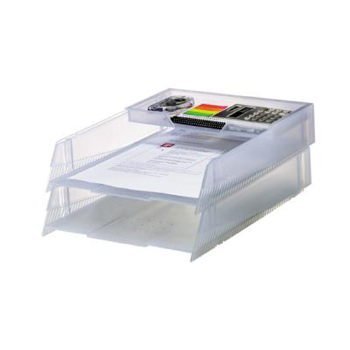 [시스맥스]280067 데스크트레이2.5단(서류받침) - SM(스모그)