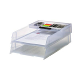 [시스맥스]280067 데스크트레이2.5단(서류받침) - SM(스모그)