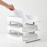 [시스맥스][서류받침]281083 타워시스템트레이3단 - WH화이트(흰색)