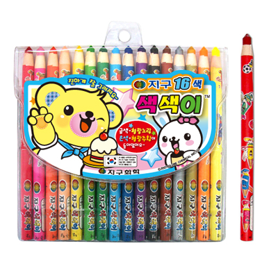 [지구화학] 색색이 색연필 16색(축지식색연필)