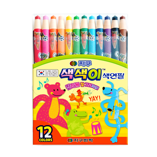 [지구화학] 색색이 색연필 12색(축지식색연필)
