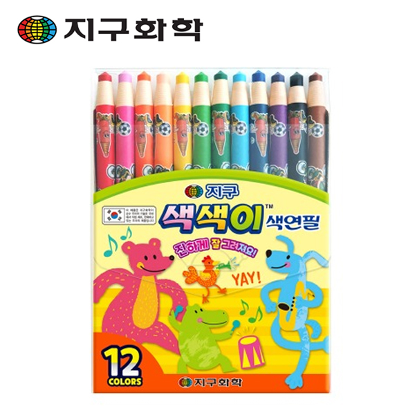 [지구화학] 색색이 색연필 12색(축지식색연필)