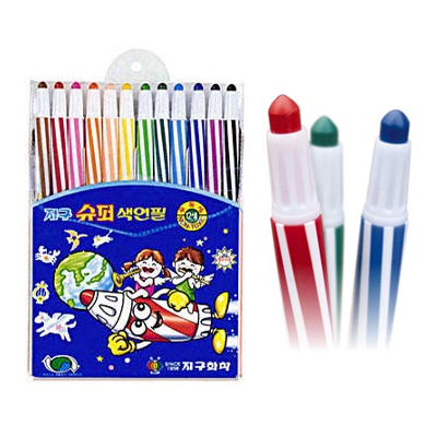 [지구화학]슈퍼색연필 12색(샤프식색연필세트)