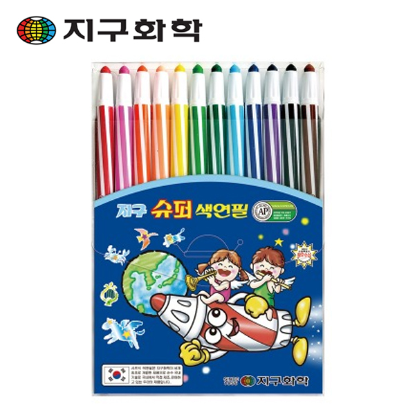[지구화학] 슈퍼 색연필 12색 (샤프식색연필세트)