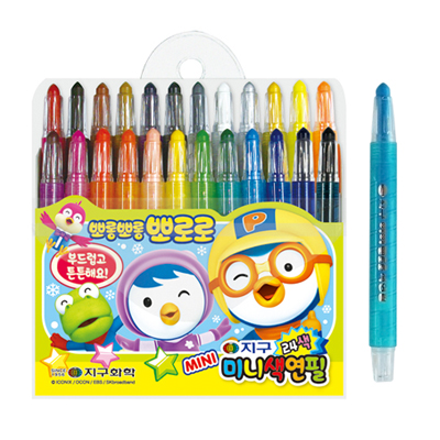 [지구화학] 미니뽀로로색연필/미니색연필 24색
